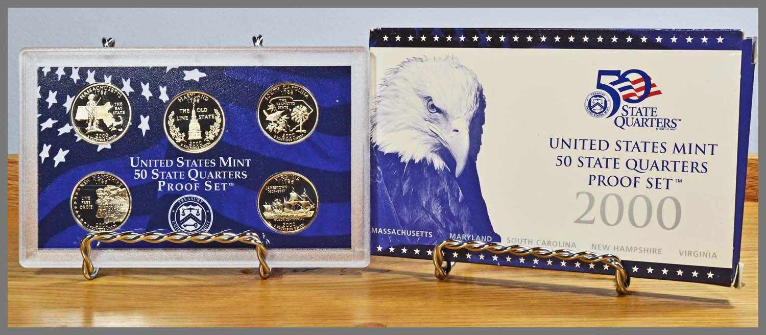2000 5 Coin State Quarter Proof Set