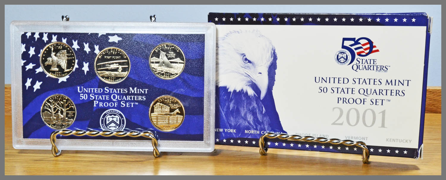 2001 5-Coin State Quarters Proof Set