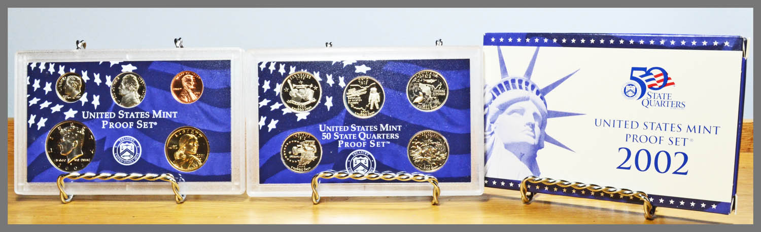 PROOF SET Details about   2002 UNITED STATES MINT w/ Box & COA 5 Year 50 STATE QUARTERS 