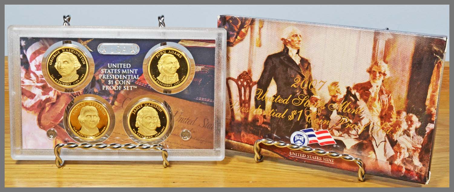 2007 U.S Mint Presidential $1 Coin Proof Set w COA    A-818 