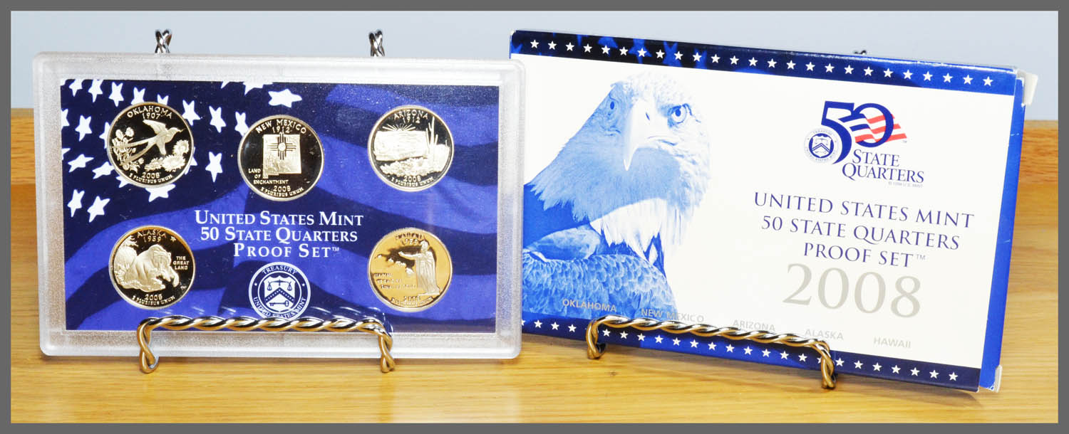 2008 State Quarter Proof Set and Package