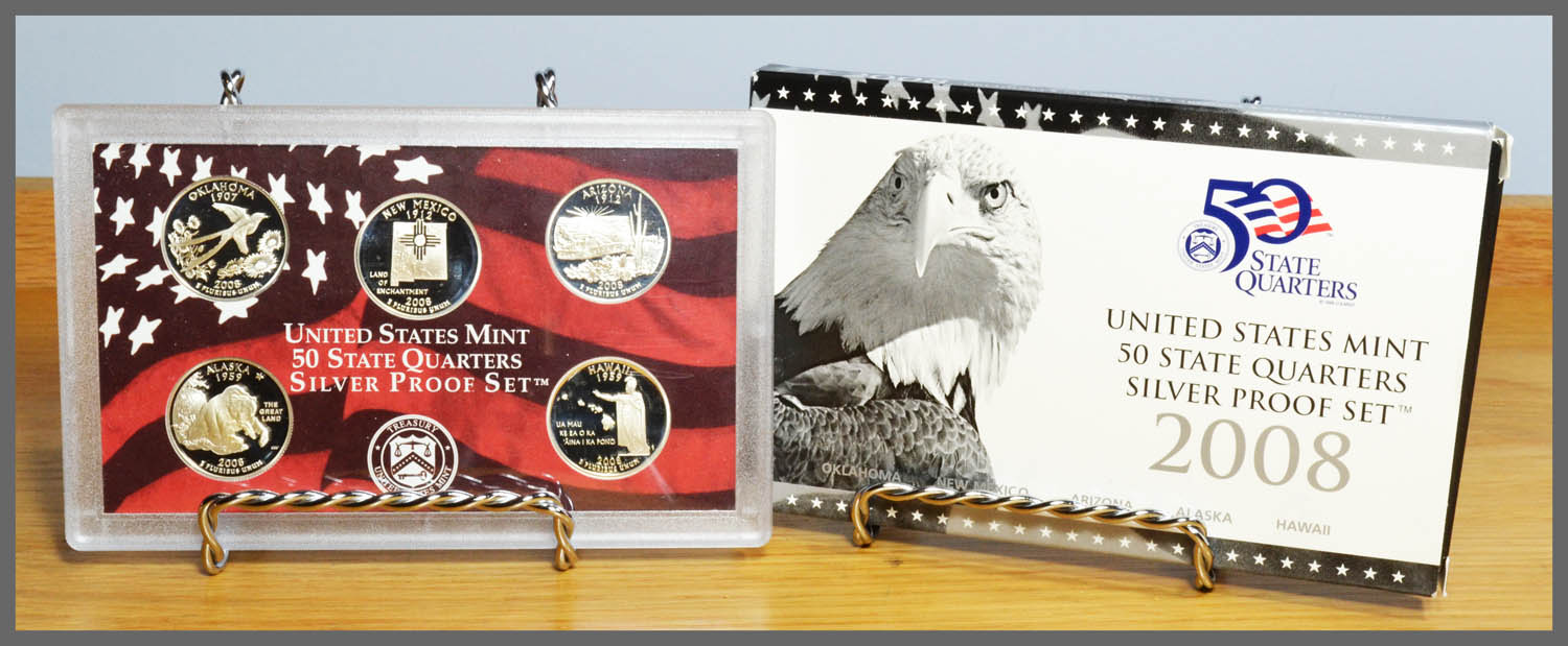 2008 Silver State Quarter Proof Set and Package