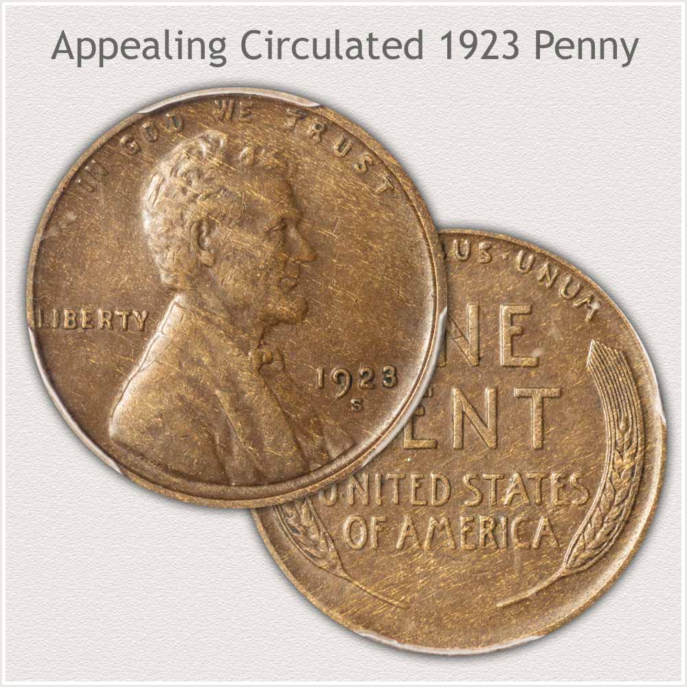 High Quality Circulated 1923 Penny