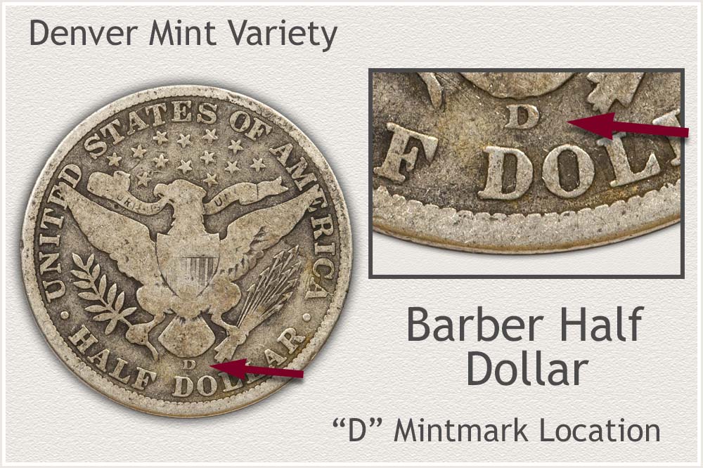 Denver Mint Barber Half Dollar