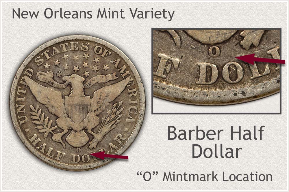 New Orleans Mint Barber Half Dollar