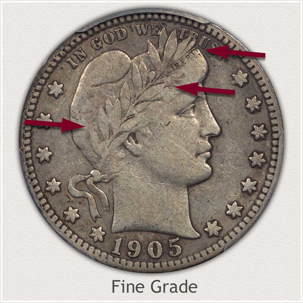 Fine Grade Barber Quarter