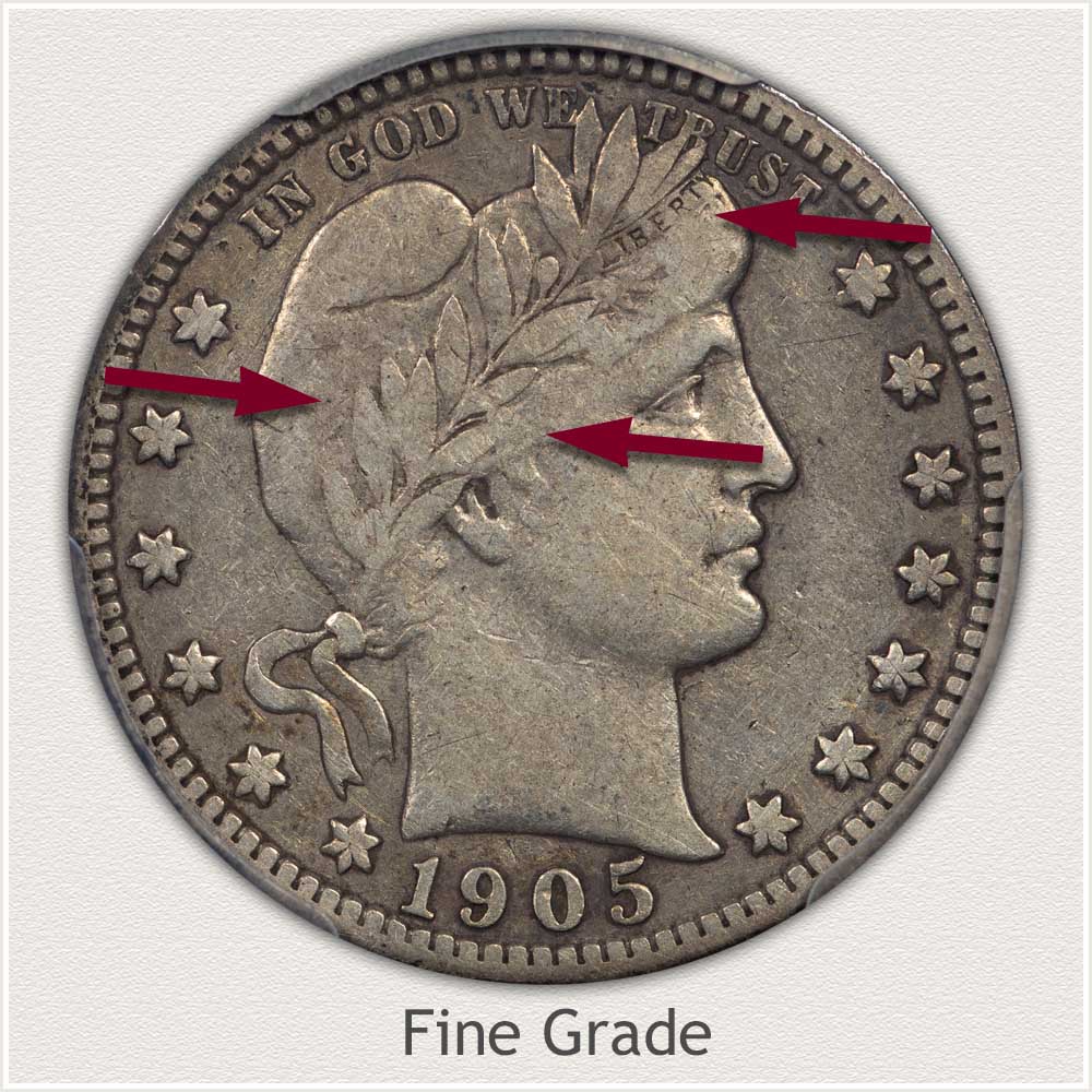 Fine Grade Barber Quarter