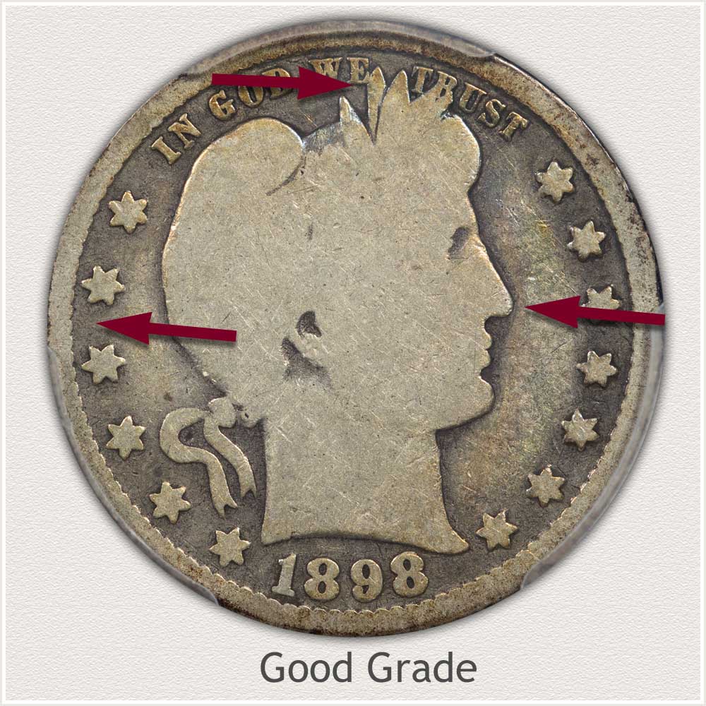 Barber Quarter in Good Grade