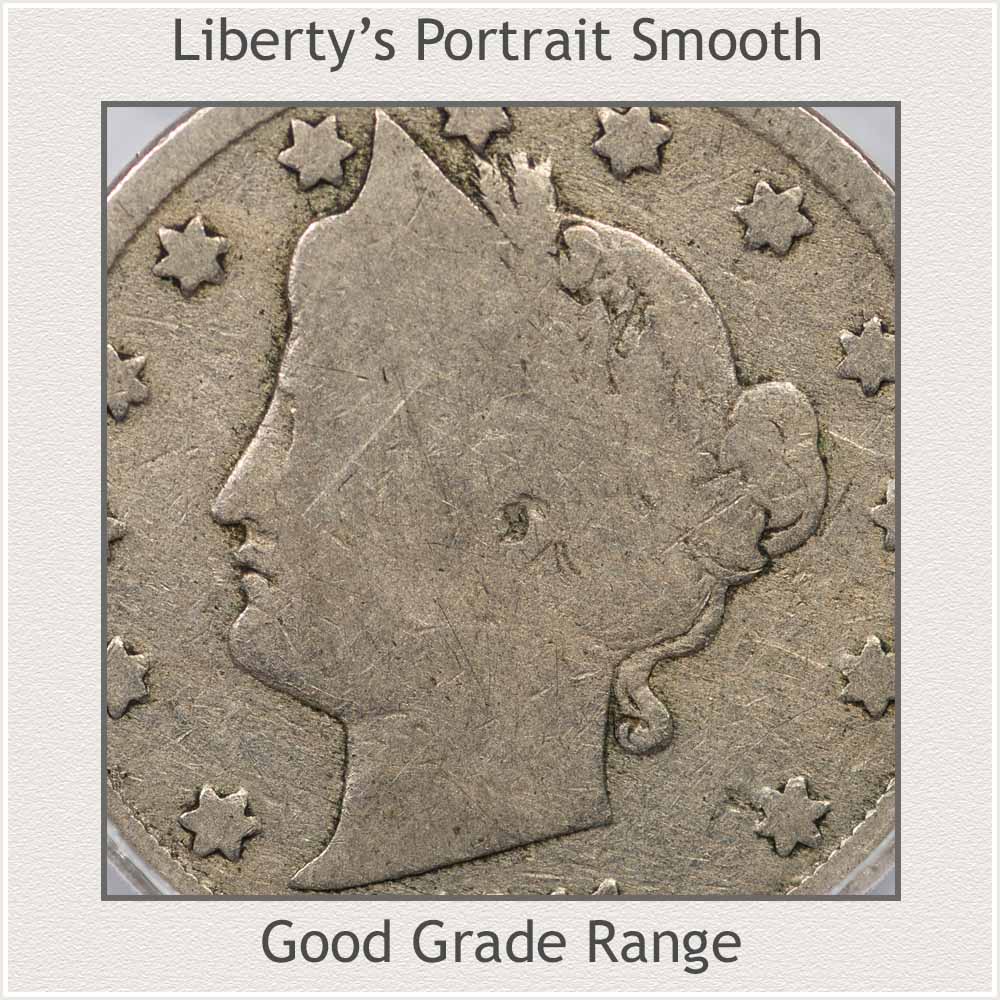 Close-Up of Liberty's Portrait