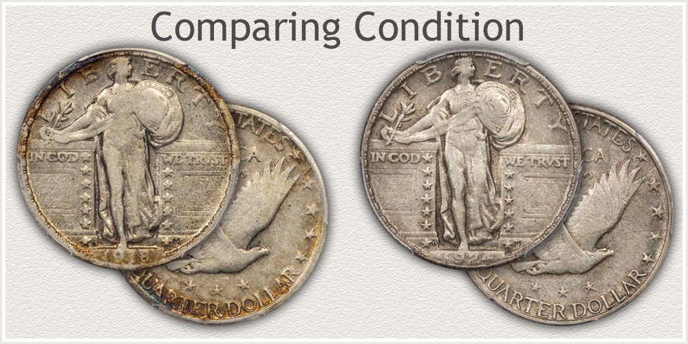 Standing Liberty Quarter: Obverse and Reverse: Nice Condition