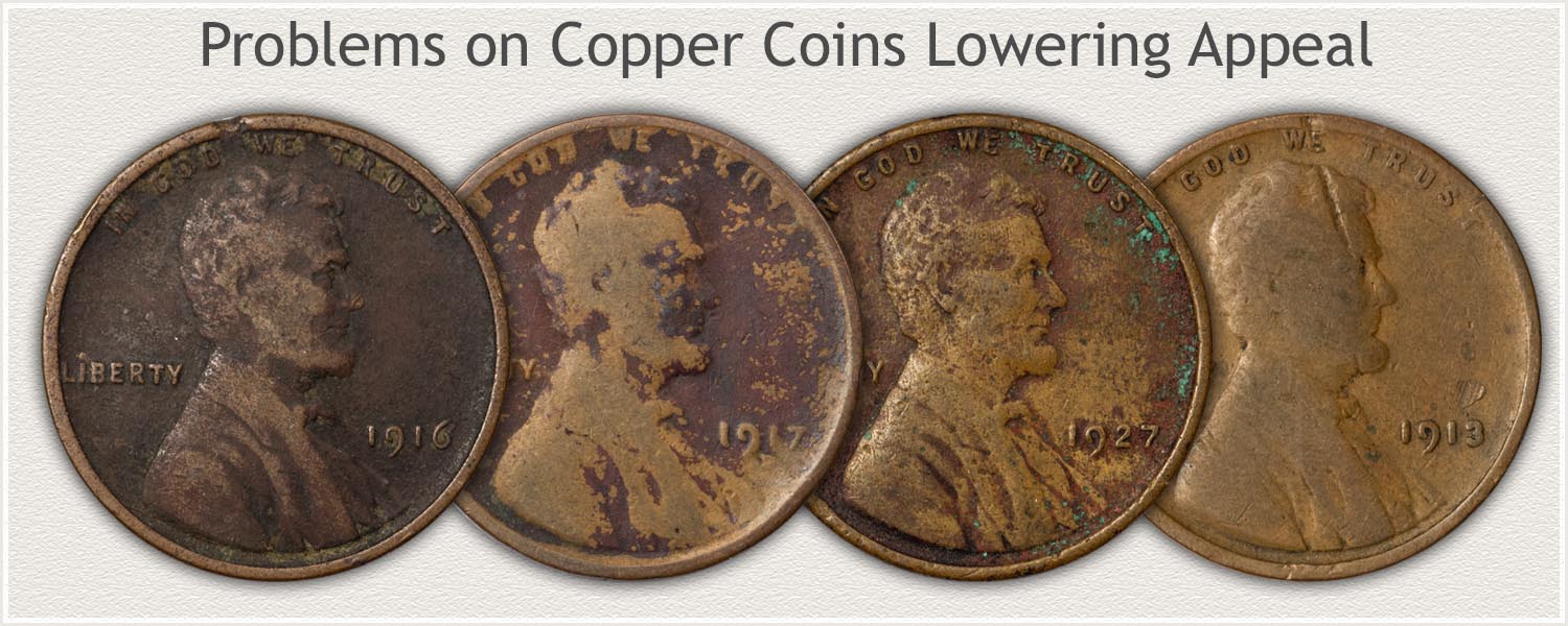 Examples of Copper Coins With Problems