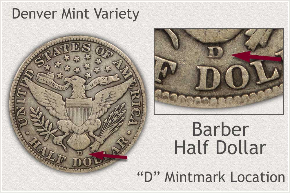 D Mintmark Barber Half Dollar