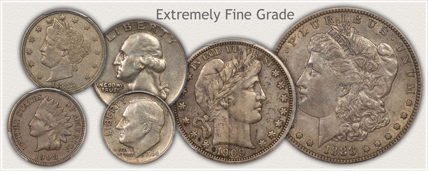Extremely Fine Grade Coins