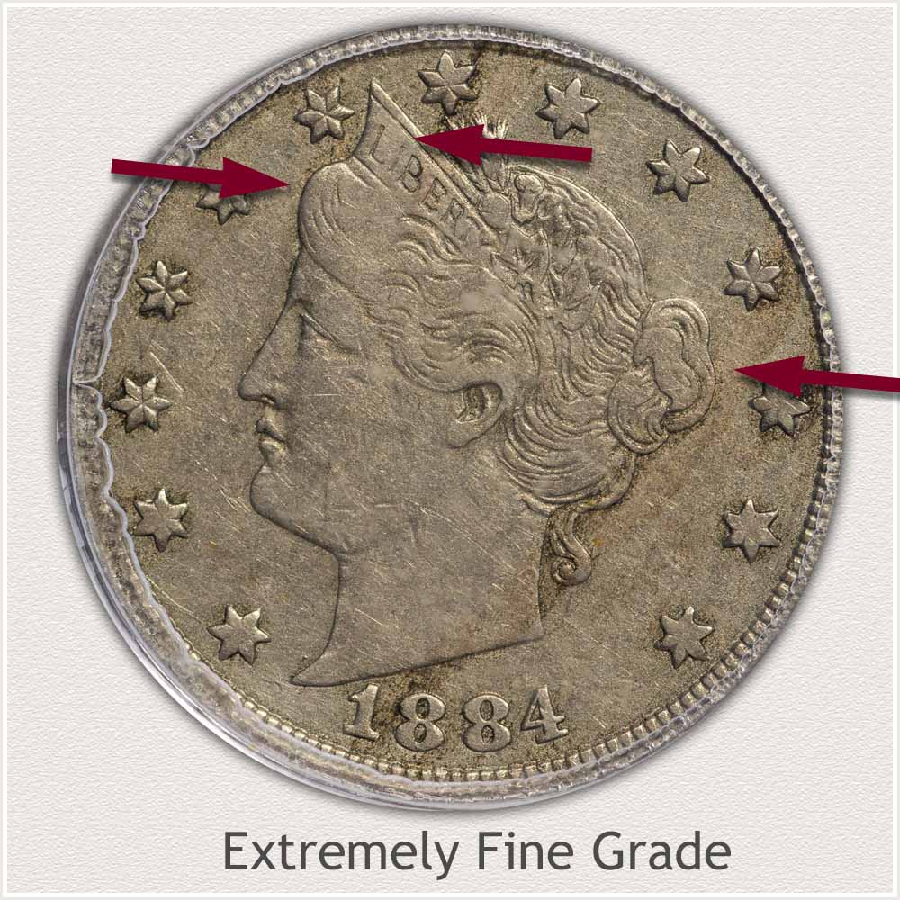 Extremely Fine Grade Liberty Nickel