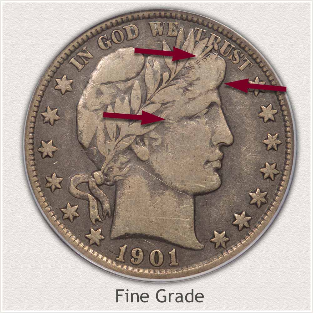 Fine Grade Barber Half Dollar