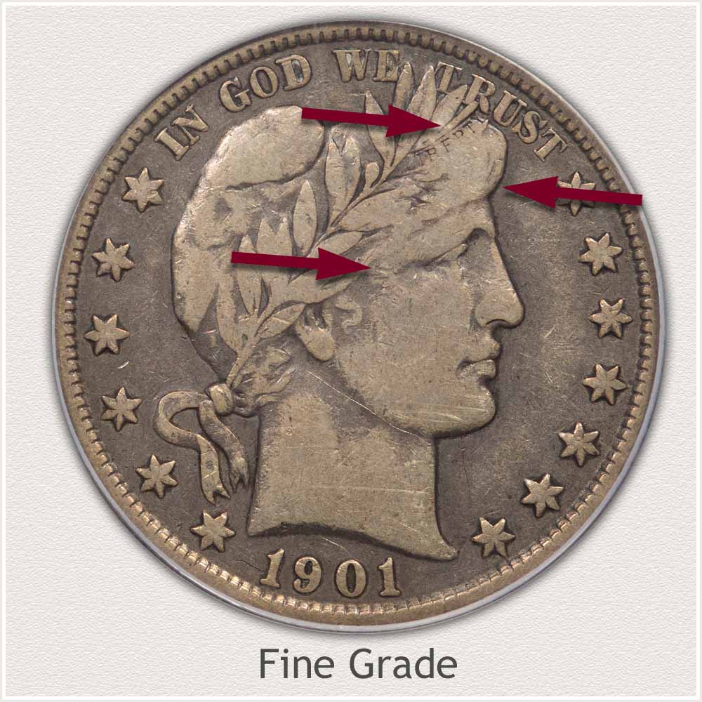 Fine Grade Barber Half Dollar