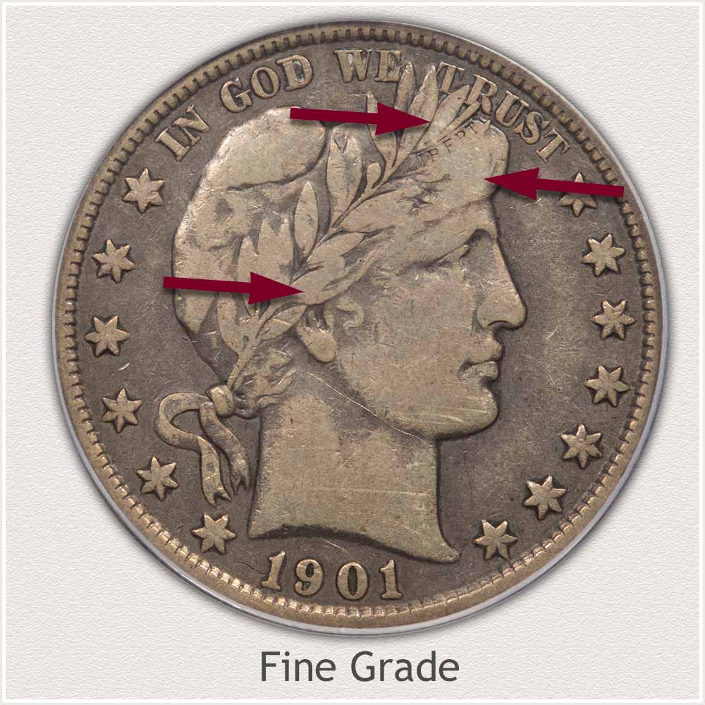 Fine Grade Barber Half Dollar