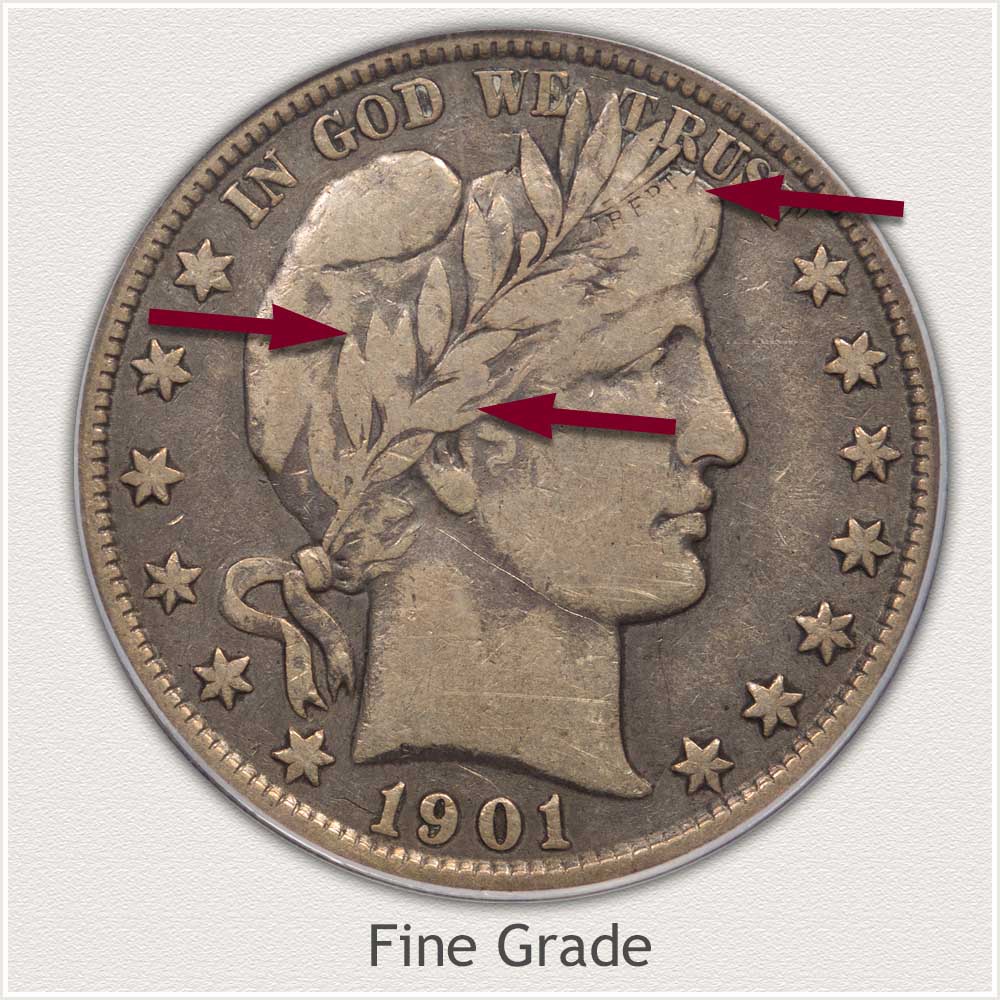 Fine Grade Barber Half Dollar