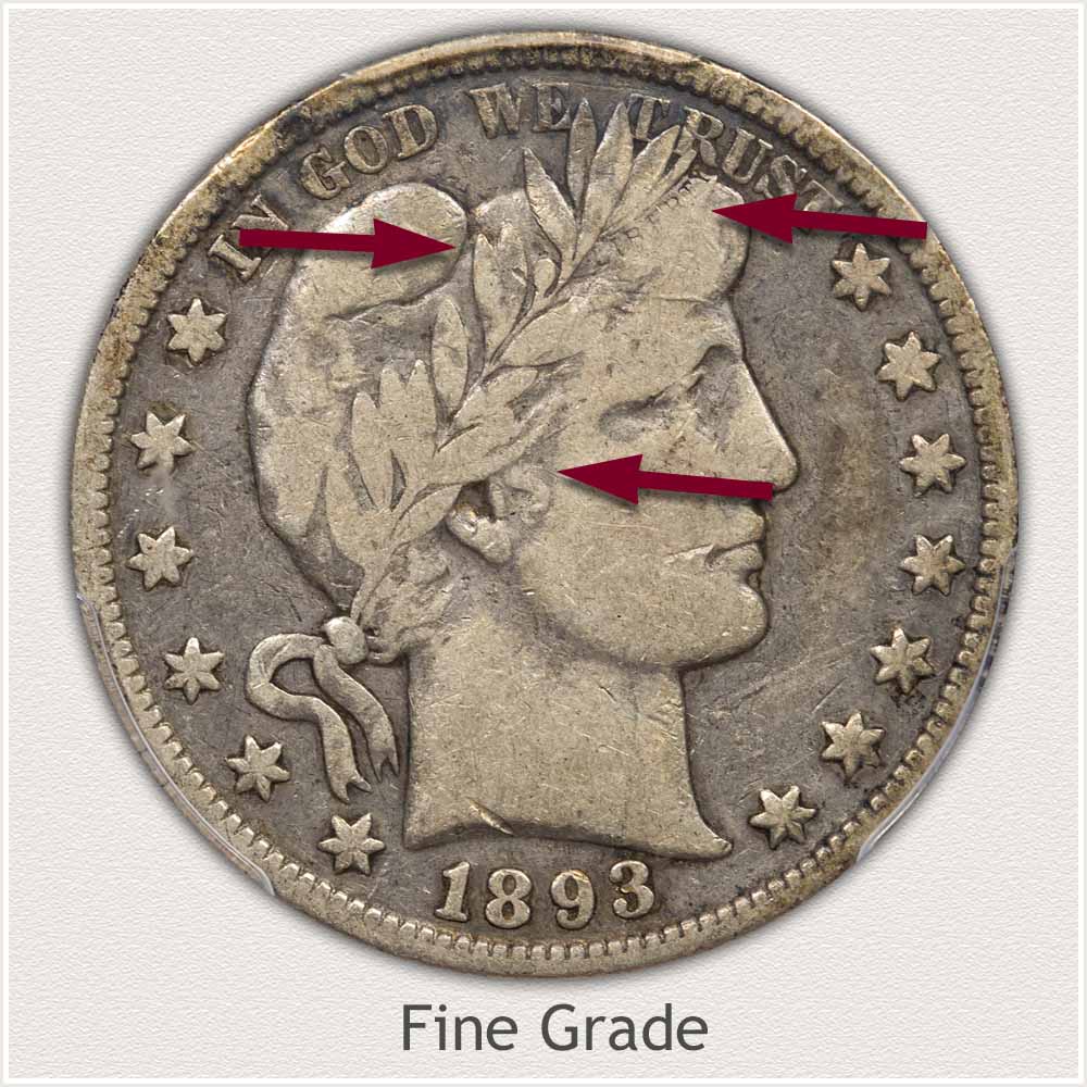 Fine Grade Barber Half Dollar