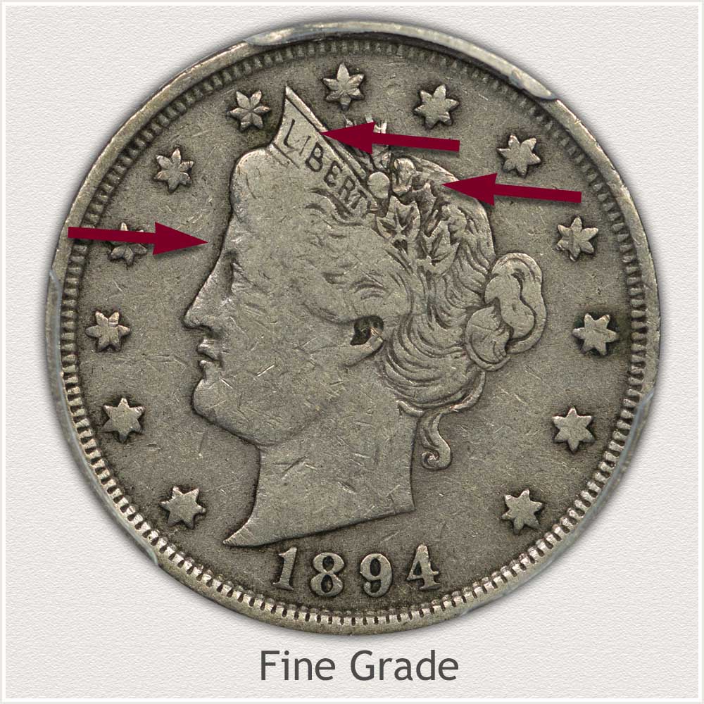 Example of a Fine Grade Condition Liberty Nickel