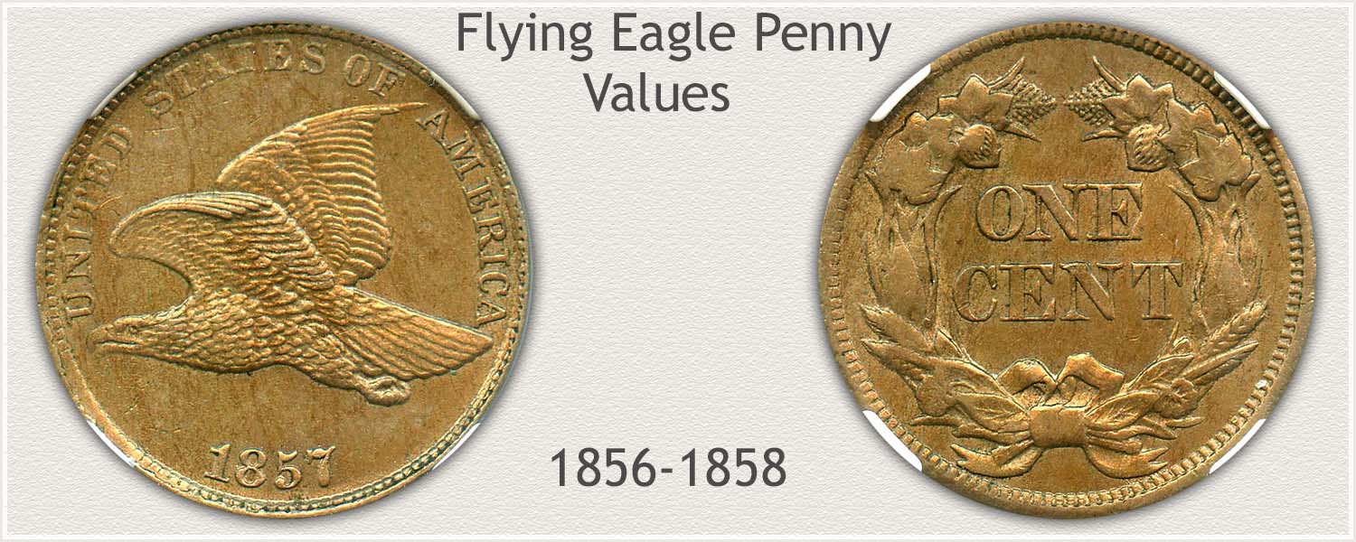 Obverse and Reverse of Flying Eagle Cent