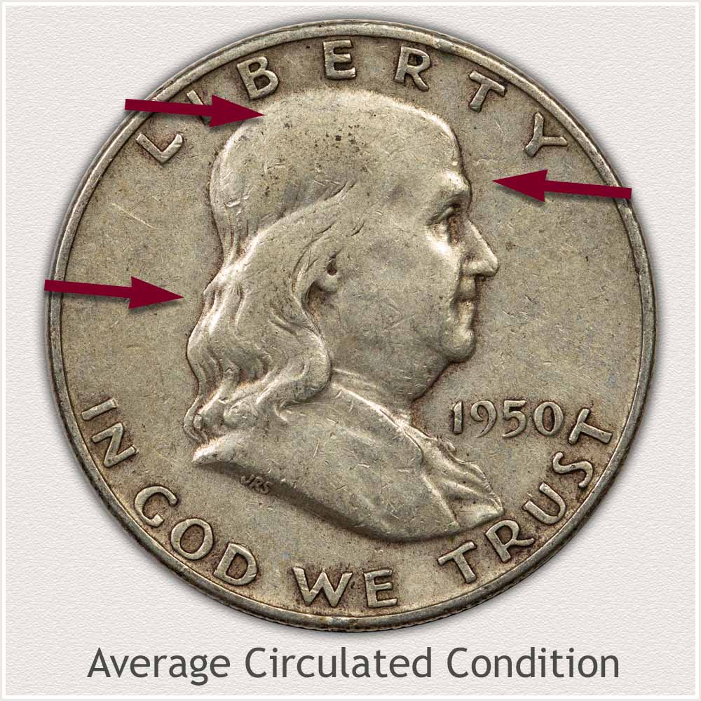 Franklin Half Dollar in Average Circulated Condition