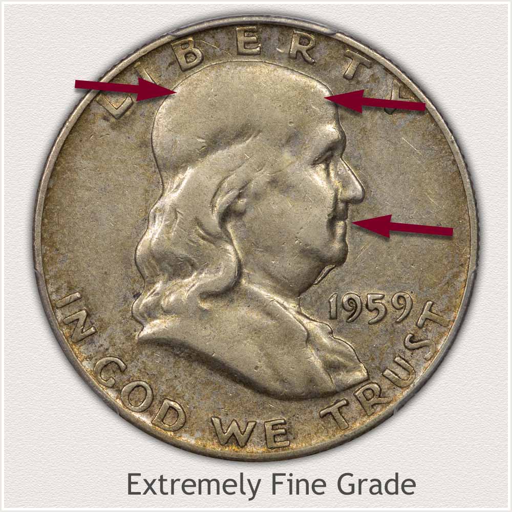 1950 Franklin Silver Half Dollar AU Uncertified 