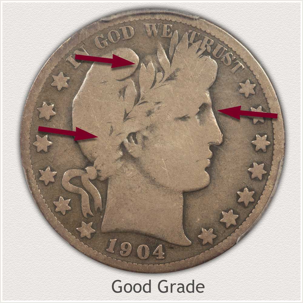 1904 Barber Half Dollar in Good Grade