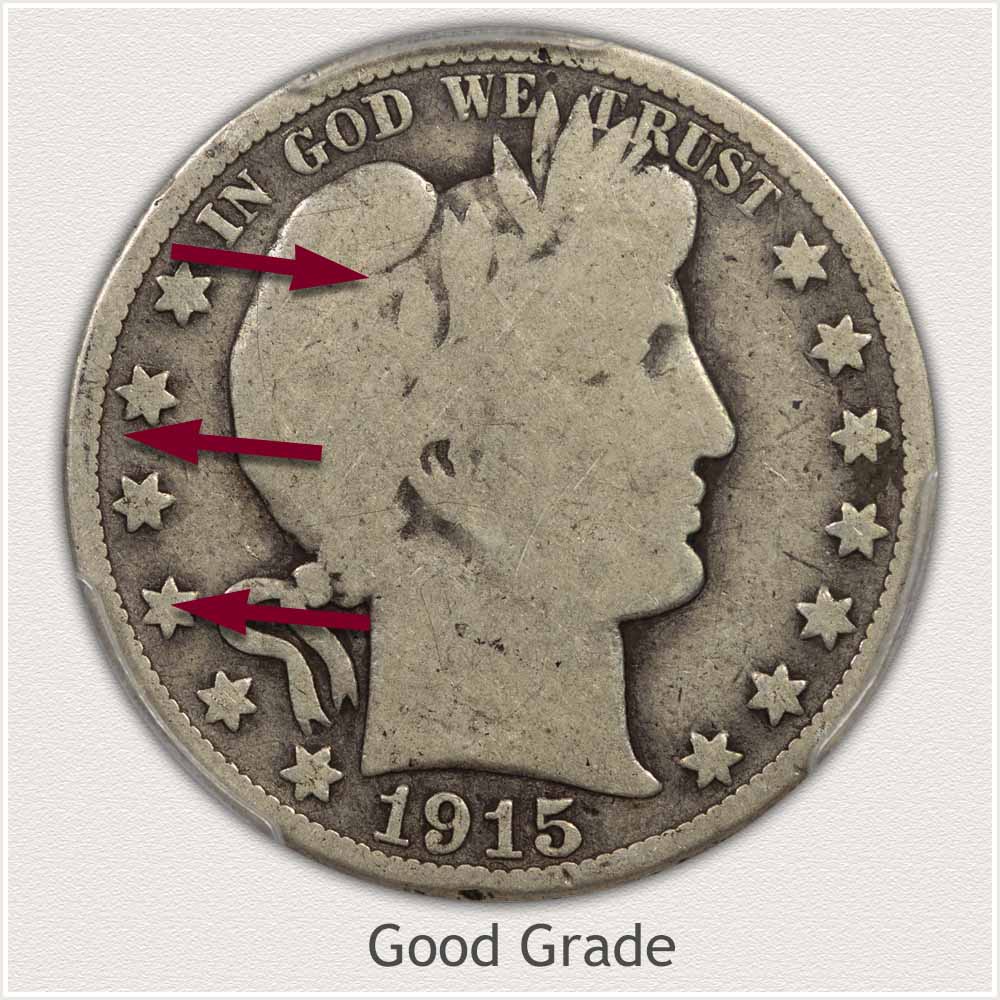 Barber Half Dollar in Good Grade