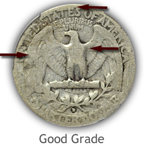 Grading Reverse Good Condition Washington Quarter