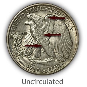 Grading Reverse Uncirculated Walking Liberty Half Dollar