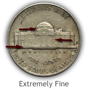 Grading Reverse Extremely Fine Jefferson Nickels