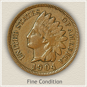 Indian Head Penny Fine Condition