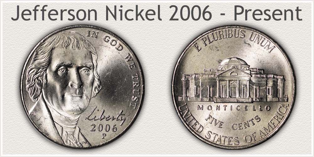 Modern Jefferson Nickel Values Mint State Premium