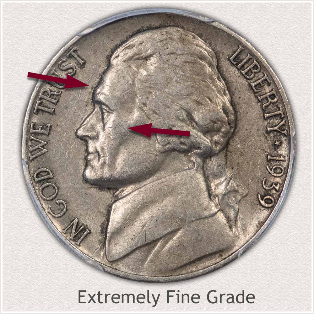 Jefferson Nickel Extremely Fine Grade