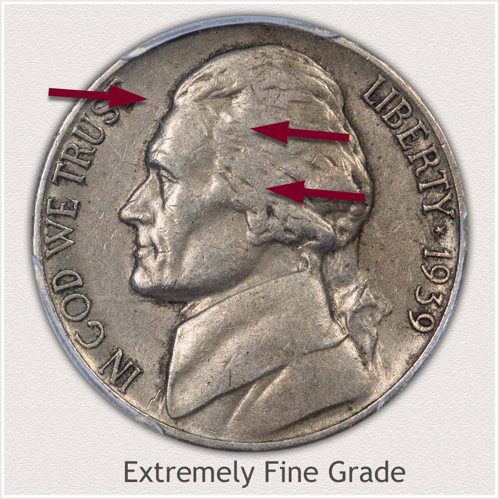 Jefferson Nickel Extremely Fine Grade