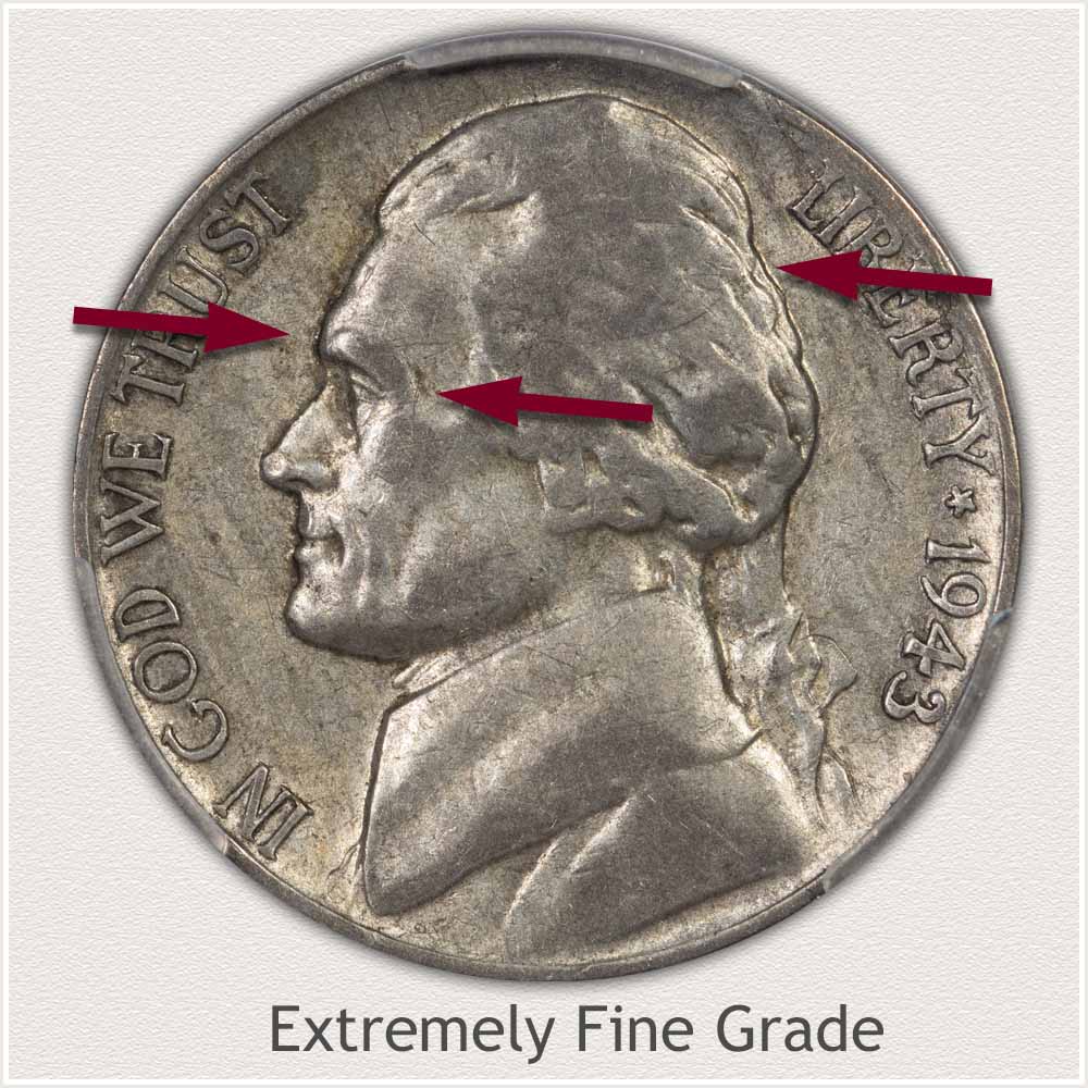 one each Uncirculated 1950  Jefferson BU Nickel 1 - nice coin from roll 
