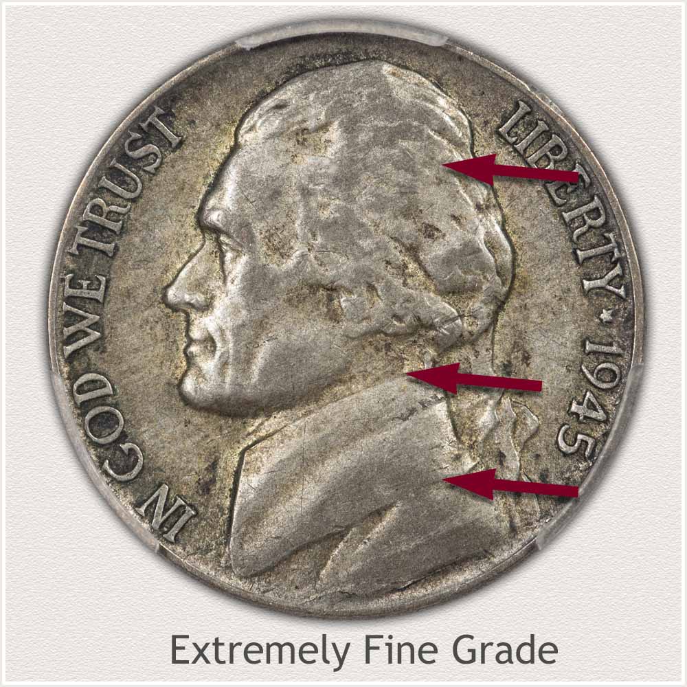 Jefferson Nickel Extremely Fine Grade