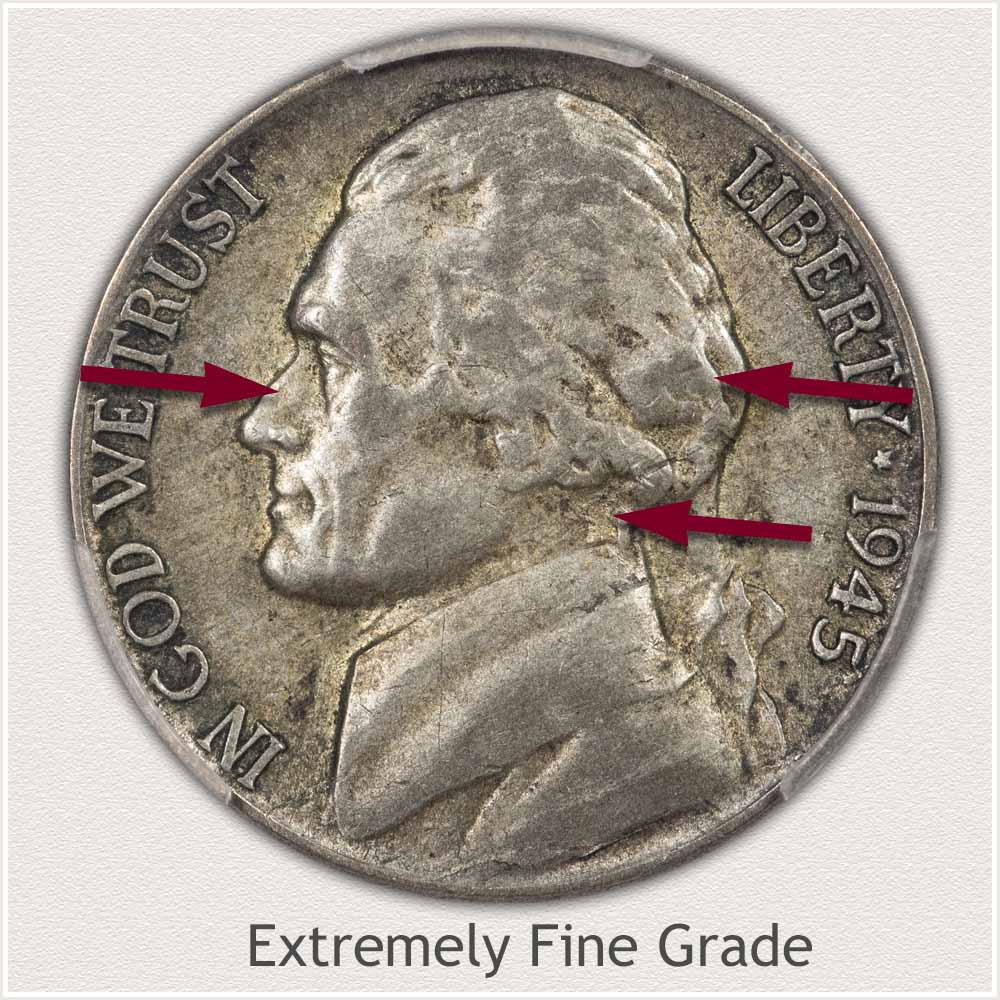 Jefferson Nickel Extremely Fine Grade