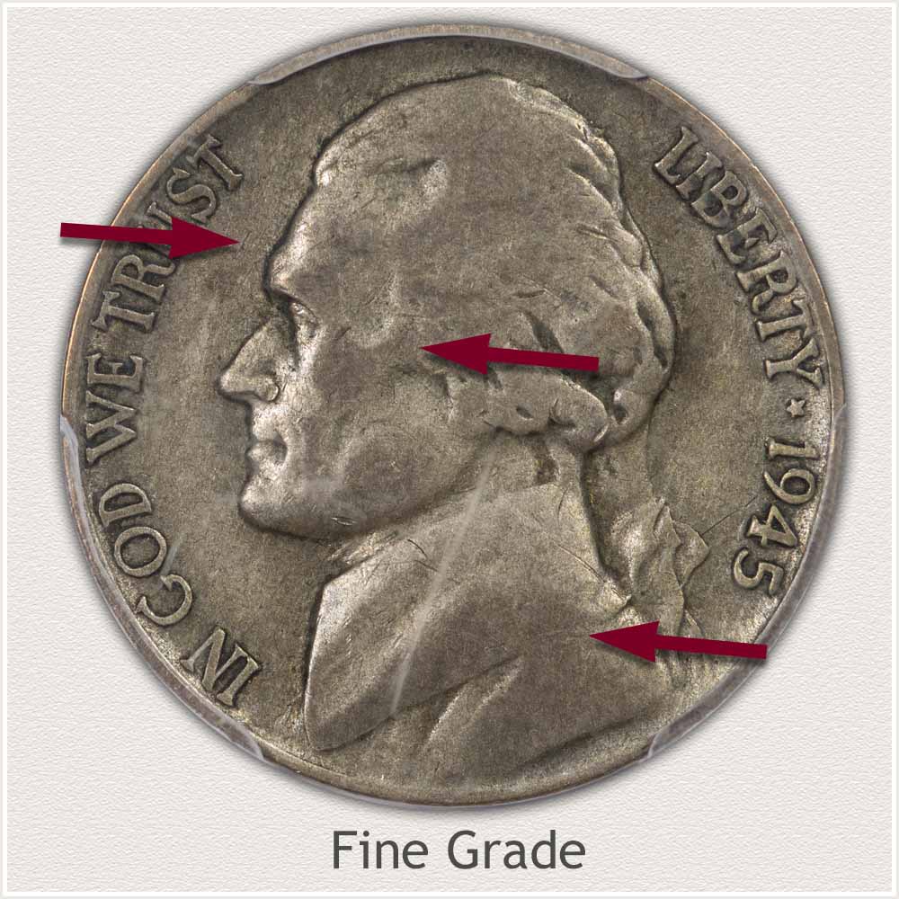 Jefferson Nickel Fine Grade