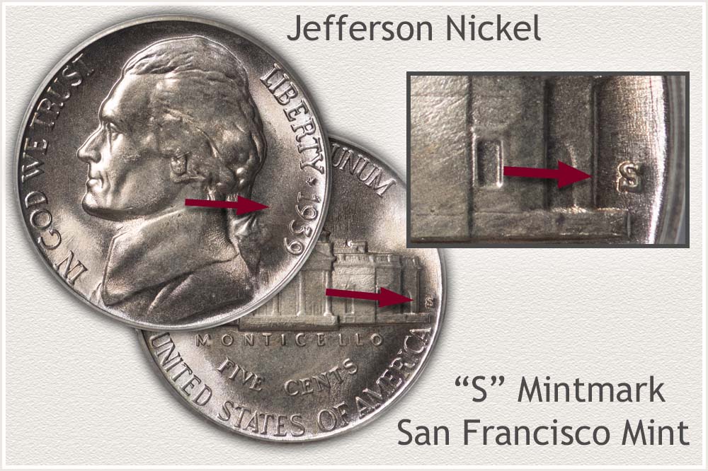 Details about / 1943 P Jefferson Wartime Nickel AG About Good 35/% Silver 5c US Coin Collectible