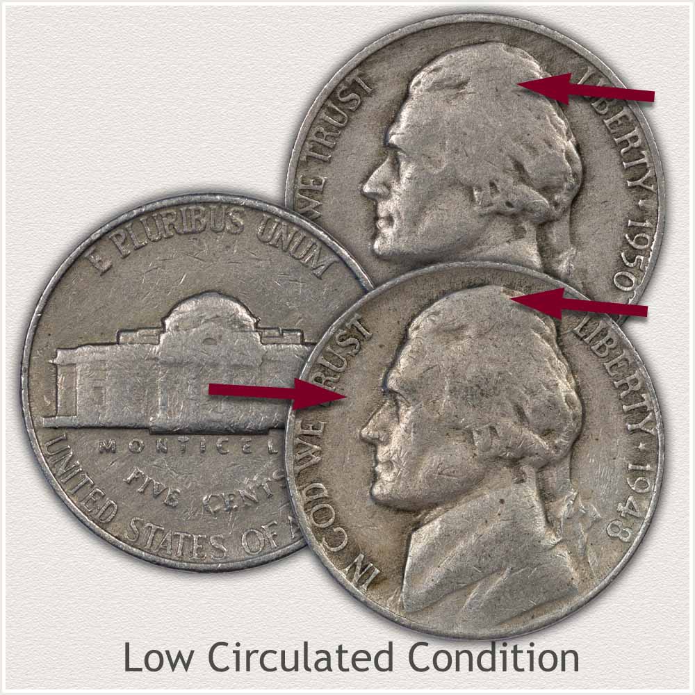 Jefferson Nickels in Low Grade Condition