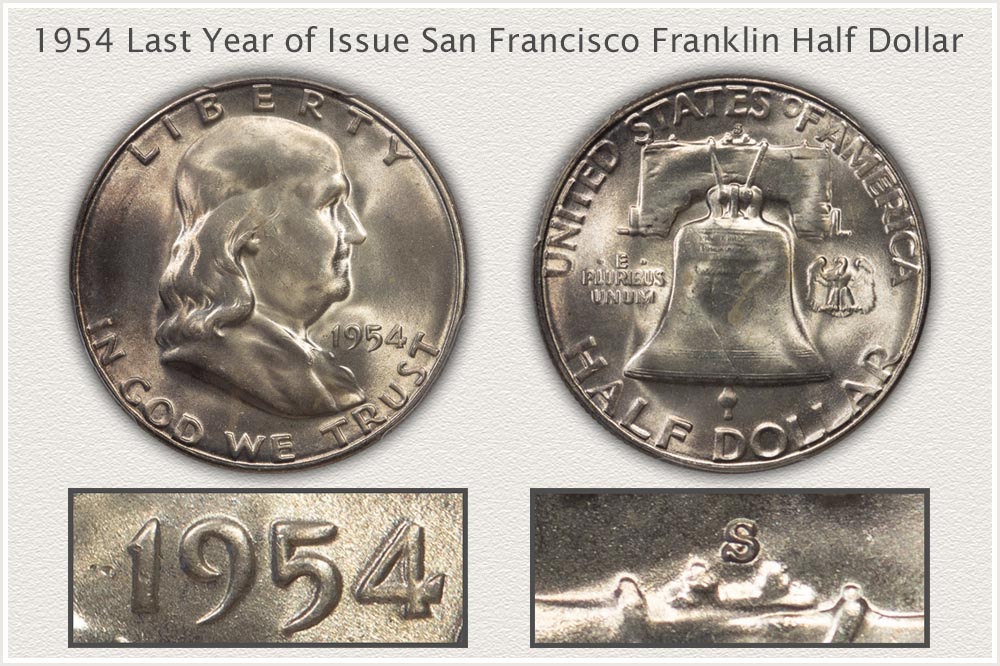 1954 San Francisco Franklin Half Dollar