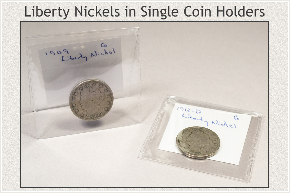 Liberty Nickels in Saflip Holders