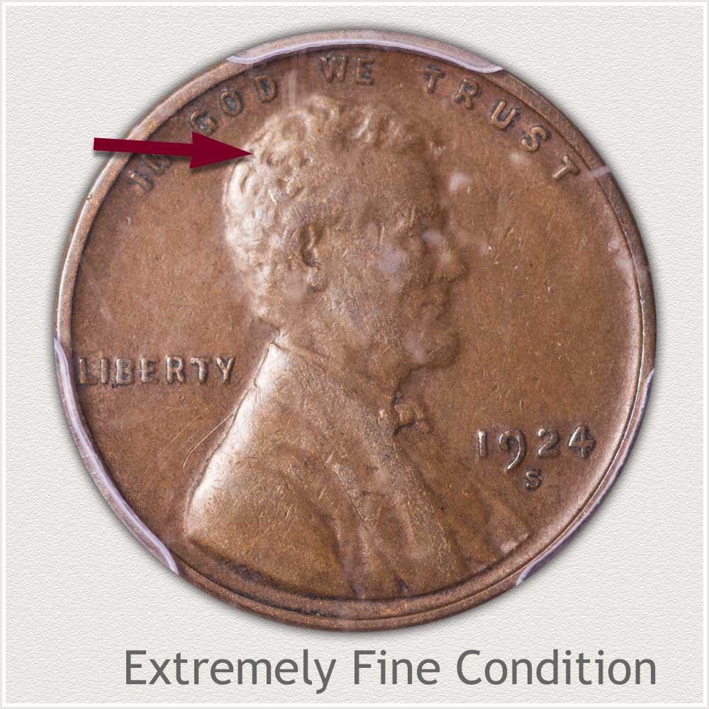 Extremely Fine Grade Lincoln Penny