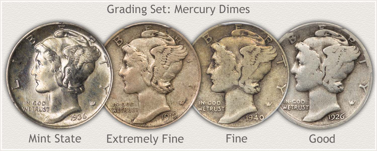 1923 Mercury Head Silver Dime in Lower Grade Ideal For Beginning Collectors