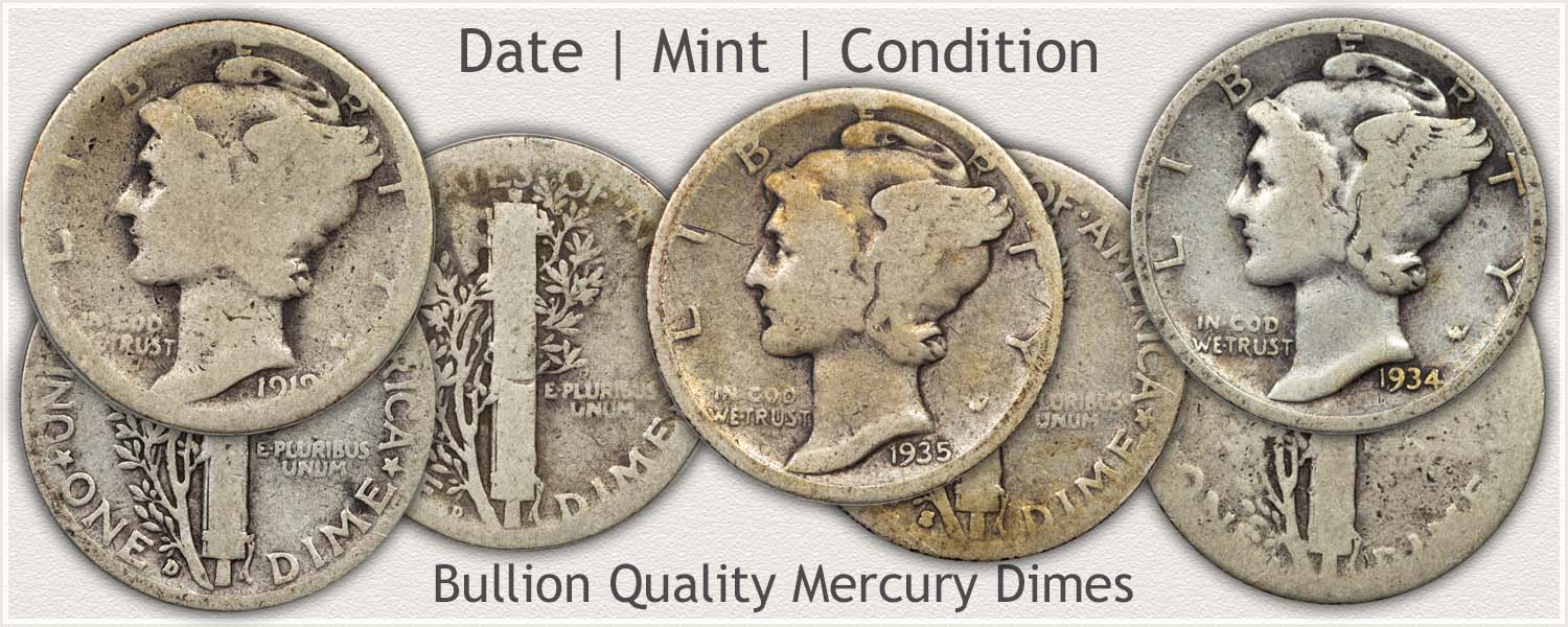 Key date 1924-S Mercury Dime 90% Silver US Coin