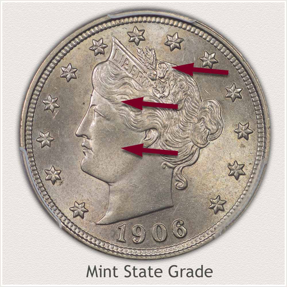Liberty Nickel in Mint State Grade