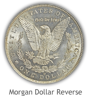 Mint State Morgan Silver Dollar Reverse