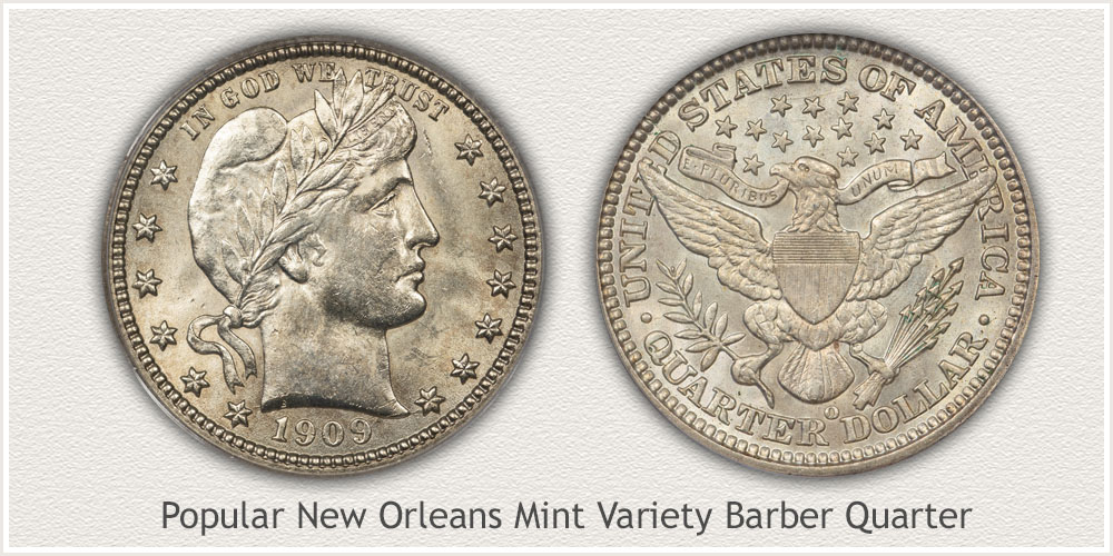 New Orleans Mint Barber Quarter